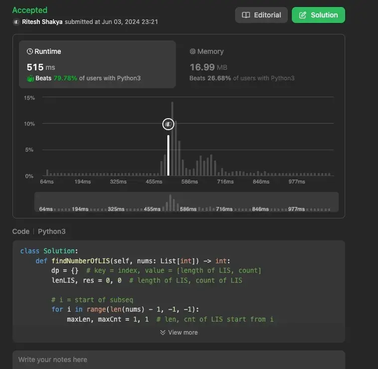 DP Hashmap Result