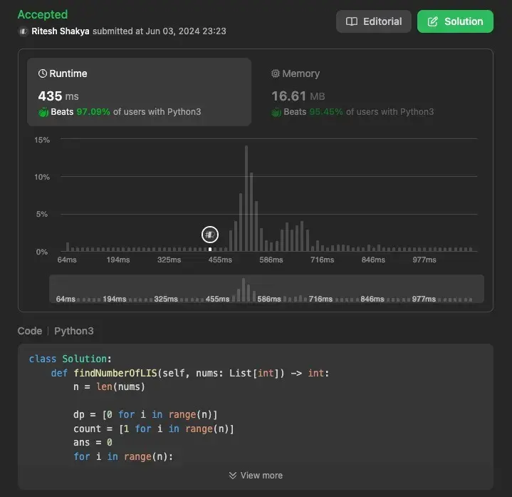 DP Arrays Result