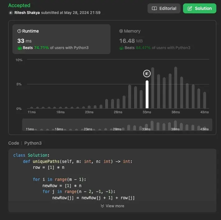 Dynamic Programming Result